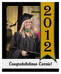 Best Wishes Vertical Big Rectangle Graduation Labels