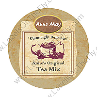 Custom Paper Tea Bag Big Circle Food & Craft Label