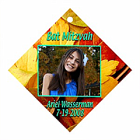 Theme Diamond Bat Mitzvah Favor Tag