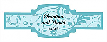 Serenity Wedding Buckle Cigar Band Labels