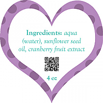 Refresh Text Heart Bath Body Labels