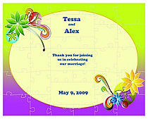 Rainbow Large Favor Wedding Puzzle