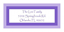 Design Address Baby Banner Labels 2x0.875