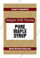 Maple Syrup Rectangle Labels