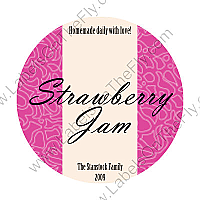 Custom Cool Sorbet Big Circle Food & Craft Label