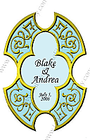 Medici Small Wedding Labels