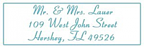 Silhouette Address Wedding Labels