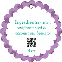 Refresh Scalloped Bath Body Tag