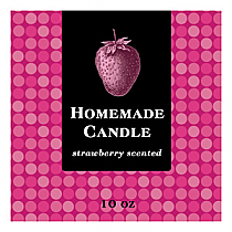 Black Label Big Square Candle Labels