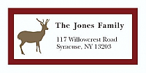 Custom Reindeer Christmas Address Labels 2" x .875"