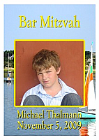 Bar Miz Theme Rectangle Bat Mitzvah Label