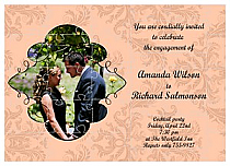 Damask Small Invite Wedding Puzzle