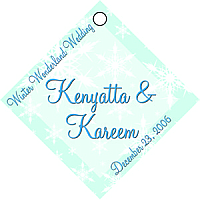 Winter Wonderland Diamond Favor Tags