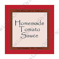 Vogue Crimsonred Square Food & Craft Label