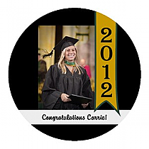 Best Wishes Big Circle Graduation Labels