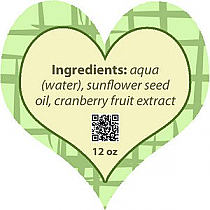 Soothing Text Heart Bath Body Labels