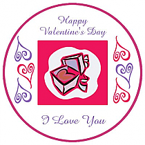 Hearts Clipart Circle Valentine Coasters