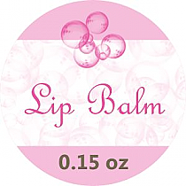 Bubbles Small Circle Bath Body Label