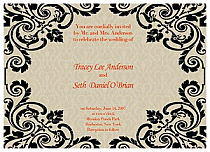 Ornament Small Invite Wedding Puzzle