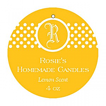 Regal Small Circle Candle Hang Tag