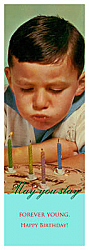 Vertical Tall Rectangle Birthday Photo Labels With Text