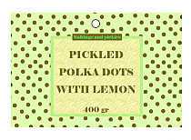 Polka Dot Small Rectangle Canning Favor Tag