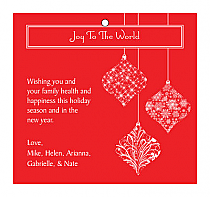 Deck The Halls Big Square Hang Tag