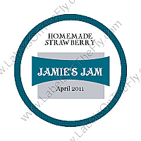 Custom Nautilus Circle Food & Craft Label