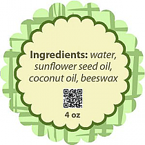 Soothing Scalloped Circle Bath Body Label