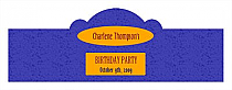 Party Time Birthday Billboard Cigar Band Labels