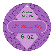 Blackberry Circle Canning Hang Tag 2x2