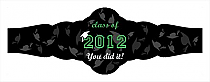 Hats Off Graduation Fancy Cigar Band Labels 