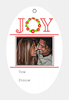 Joy Vertical Oval Hang Tag