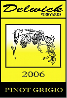 Tree Vertical Big Rectangle Wine Label