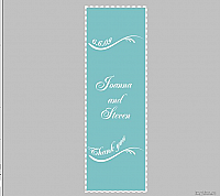 Wave Vertical Rectangle Wedding Labels