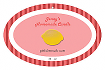 Happy-70s Candle Hang Tag Oval