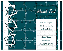 3-Star Large Invite Bat Mitzvah Puzzle