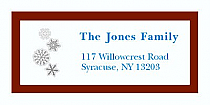 Snowflakes Christmas Address Labels 2" x .875"