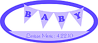 Banner Baby Big Oval Baby Labels