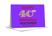 Age Birthday Note Card