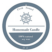 Anchor Big Candle Round Hang Tag