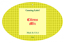 Citrus Mix Canning Hang Tag Oval 2.25x3.5