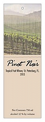 Florida Vertical Tall Rectangle Wine Favor Tag 1.25x3.75