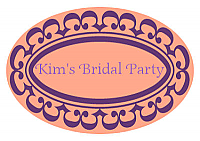 Monarch Small Oval Bridal Shower Labels