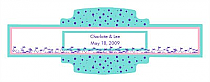 Polka Floral Wedding Buckle Cigar Band Labels