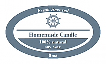 Anchor Candle Label Small Oval