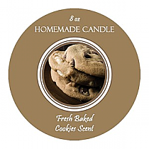 Fresh Baked Circle Candle Labels