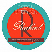 Circle Token Birthday Label