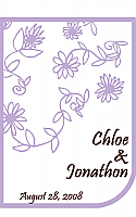 Modern Medium Soft Lilac Wedding Labels