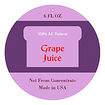 Grape Canning Big Circle Hang Tag 2.5x2.5